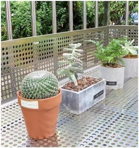 Grille de protection en acier inox pour balcon de 42x100 cm