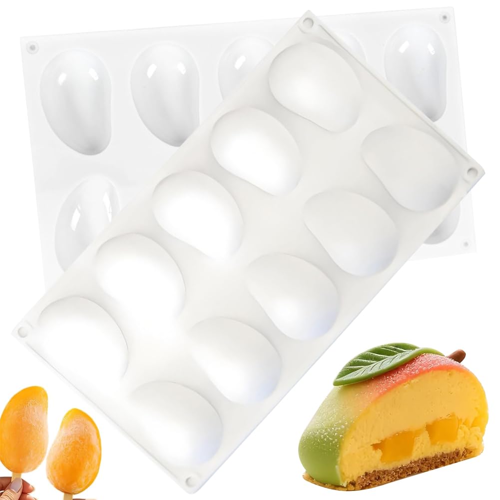 HGSHUO Silikonformen Mango Backform Kuchenform Silikon Form