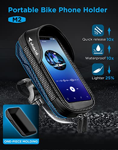 whale fall Bike Handlebar Bag, Bike Phone Holder, Fits Phones up to 7 in - image 9