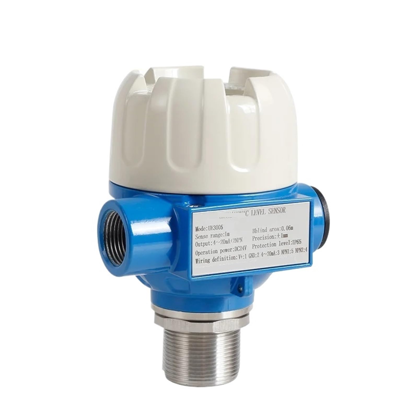 Ultrasonic level meter Precision Small Blind level sensors(0.15-2m range,4-20mA 24vdc 3 wires)