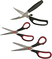 Vista 2 de Juego de tijeras multiusos de acero inoxidable, 3 piezas