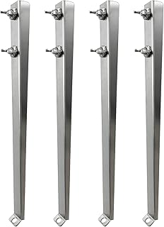 SoloWilder Stove Leg Extension Kit 4 pcs 304 Stainless Steel Increase Tent Stove Leg Height Accessory for Wood Burning Stove