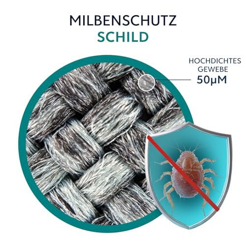 Dreamzie - Milbenbezug Bettdecke 155x220cm - Encasing - Allergiker - Weiß – Ansicht 3
