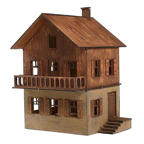 Fonowx DIY Holzhaus Haus zusammenbauen 1/72 Modelle Haus Fonowx DIY Holzhaus Haus zusammenbauen 1/72 Modelle Haus
