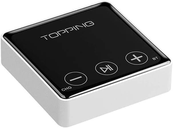 Topping BC3 Hi-Res Audio Wireless Bluetooth LDAC Receiver ES9018Q2C Portable DAC with Headphone/Opt/Line Output (Silver)