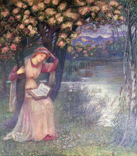 Tableau Femme lisant Marie Spartali Stillman pour illuminer un mur vide avec une toile 60x90