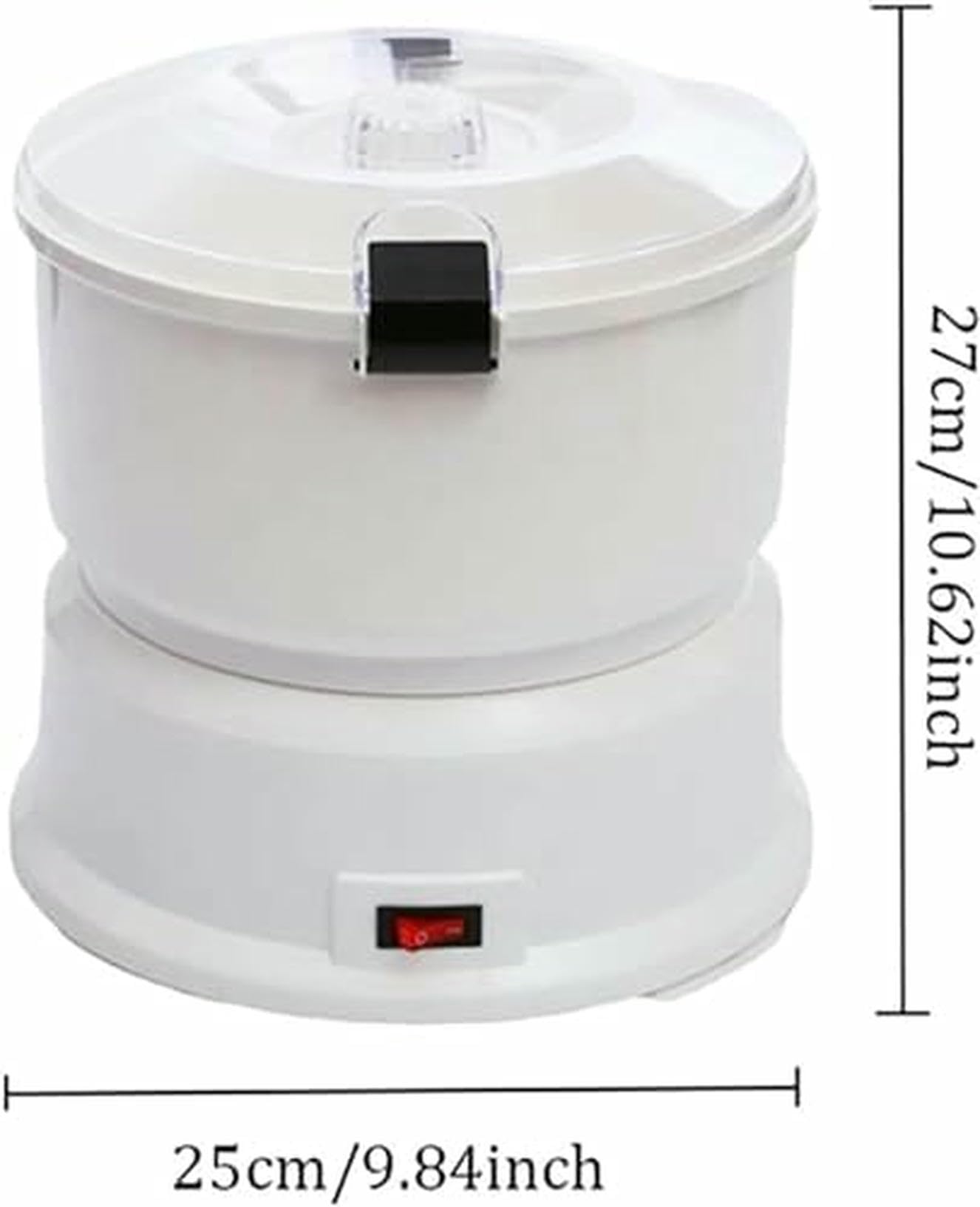 Pelador de Patatas eléctrico, pelador de Verduras con Recipiente, Cierre de Seguridad Giratorio, Capacidad de 1 kg, Cortador eléctrico eficiente