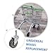 Milisten 2pcs Replacement Caster Wheels for Shopping Cart Grocery Cart Trunk Wheels Quiet Design Full Swivel Easy to Replace
