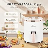 MIRASTON Air Fryer 3.6Quart, Manual Control Mechanical Knob Air Fryers, Small Yet Surprisingly Large Capacity - Oilless Cooking for Healthier Delights, Black (TM-1801BEKN)