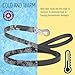 Randstark Biothane Waterproof Durable Dog Leash with Herm Sprenger Stainless Steel Swivel Snap Hook, 6 ft - for Medium and Large Dogs - Made in USA (Black, W5/8