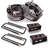 FlexHitch 3' Front +2' Rear Leveling Lift Kit for 2004-2020 F150, 3' Front and 2' Rear Full Suspension F150 2WD 4WD Leveling Kit Including Strut Spacers, Blocks & Extended U-Bolts