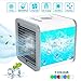 Produktbild Mobile Klimageräte - Luftkühler Mini Klimaanlage, Tragbare Klimaanlage Luftkühler Luftbefeuchtung Ventilator Nachtlicht, 7 Verschiedene Farben, Ideal für Arbeitsplatz und Daheim