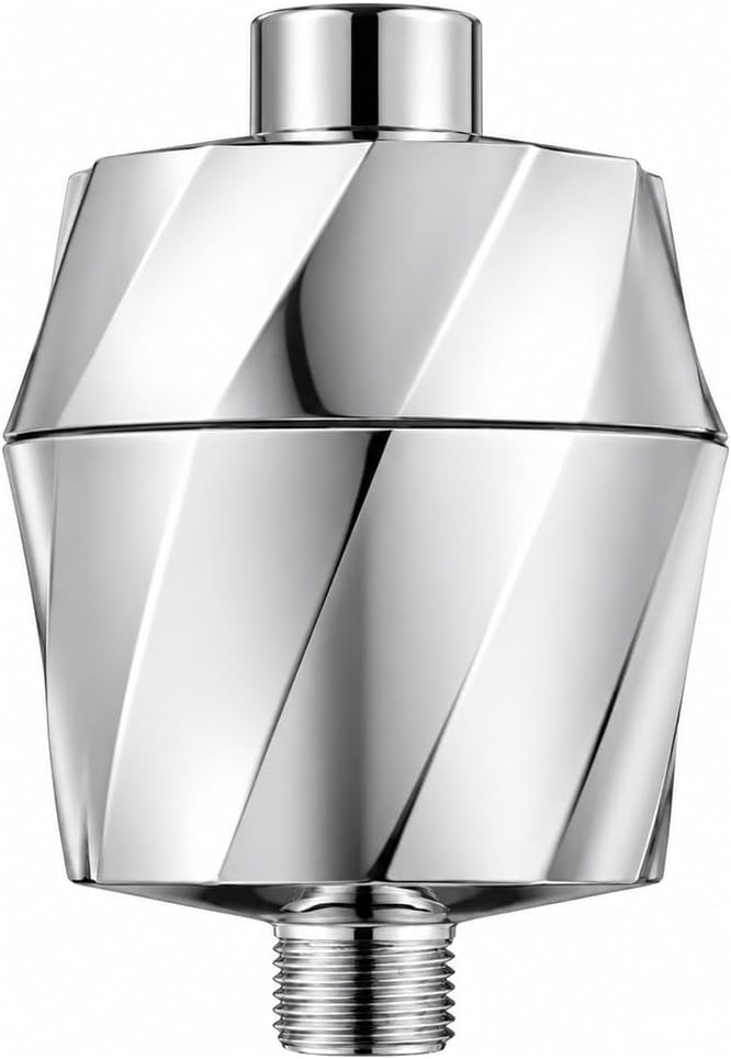 HD Revitalizing Shower Filter - Latest High Output Filtration. 2x Vitamin C, Minerals for Luscious Hair, Skin & Nails - KDF/CS/VC for Less Harsh Chemicals, Chlorine, Sediment, Metals - SF100