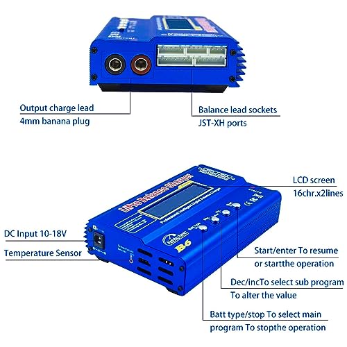 Hobby Fans B6 Mini Professional Balance Charger/Discharger With Power Supply For 1S-6S Lipo Lilon Life Nicd Nimh Pb Rc Battery thumb #5