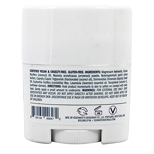 Schmidt's Lavender Tips Sensitive Skin Natural Deodorant Stick Travel Size 0.7 oz / 19.8 g image 4