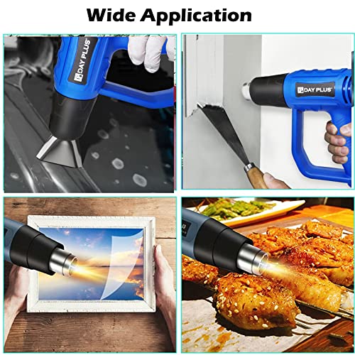 2000W Heat Gun with 3 Nozzles, 2 Temperature Setting, 300°C/ 600°C, Professional Hot Air Gun to Remove Paint, Varnish, Dissolve Adhesives, Shrinking PVC, DIY, Home Improvement & Restoration, Red 7 2000W Heat Gun with 3 Nozzles, 2 Temperature Setting, 300°C/ 600°C, Professional Hot Air Gun to Remove Paint, Varnish, Dissolve Adhesives, Shrinking PVC, DIY, Home Improvement & Restoration, Red - Image 7