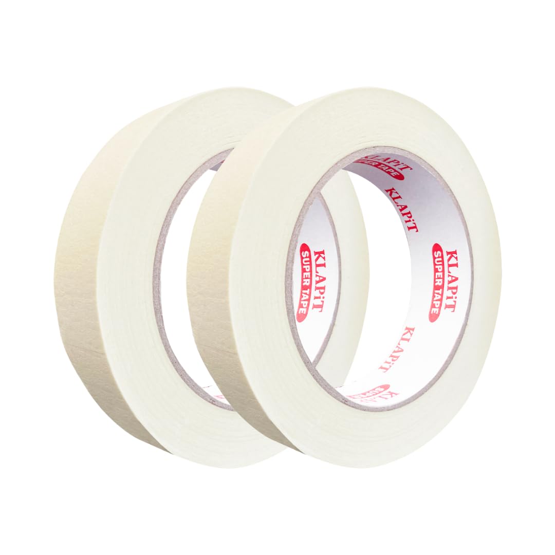 KLAPiT GRIPX Multi-Surface Masking Tape, No Residue, Easy Removal, Strong Adhesive, Easy to Tear, Ideal for Detailing, Painting, Decorating, DIY Home & Office (2 pc pack)