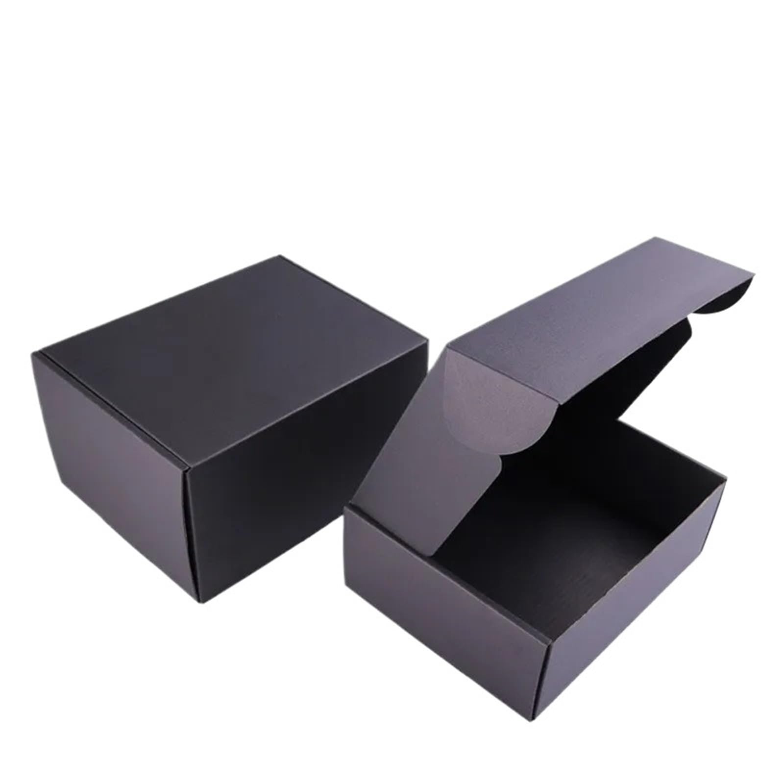 10 Pcs Extra Hard Black Cardboard Box Thick Corrugated Paper Packaging For Business Shipping Mail For Mailer, Shipping(20x14x4cm)