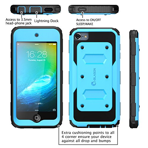 I-Blason Armorbox Case Designed For Ipod Touch 7/6/5, Full Body Case With Built-In Screen Protector For Apple Ipod Touch 5Th/6Th/7Th Generation, Blue #TOP2