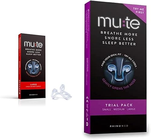 Dilatador nasal silencioso para reducción de ronquidos (tamaño grande, 3 unidades) y dilatador nasal silencioso para reducción de ronquidos,