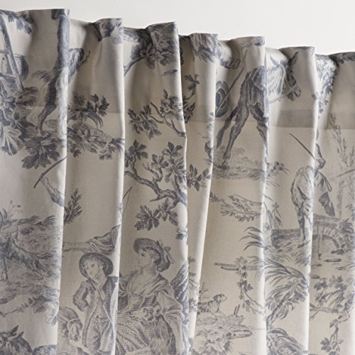 Maison D' Hermine Curtain 100% Cotton One Panel 50"X108" Light-Filtering Sheer, Easy Hanging With A Rod Pocket & Loop For Living Rooms Bedrooms Offices, The Miller - Paloma Grey - Spring/Summer #TOP4