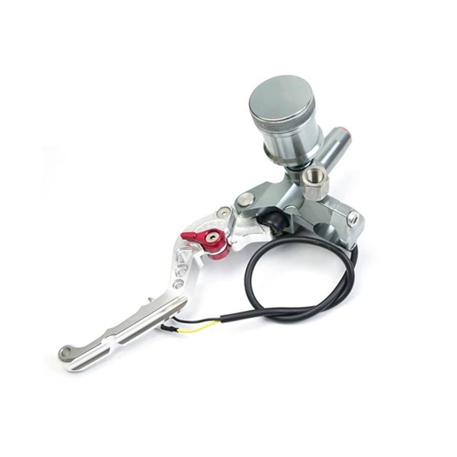 Hguvsjd One Color 7/8" 22Mm Cnc Pump Hydraulic Clutch Lever Motorcycle Brake Master Cylinder Motorcycle Brake Lever(Titanium Left Clutch)