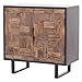 Produktbild Marrakesch Industrial Kommode mit Türen aus Holz 78cm | Vintage kleines Sideboard Komode Adaline für stilvolle Aufbewahrung & Boho Dekoration im Wohnzimmer & Schlafzimmer
