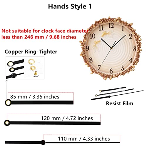 Tikround Original Youngtown 12888 Pendulum Type Movement Step Clock Accessory Quartz Diy Movement Kits,5/16 Inch Maximum Dial Thickness, 4/5 Inch Total Shaft Length. #TOP3