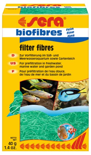 sera biofibres fein 40 g | feiner Vorfilter für Aquarienfilter und...