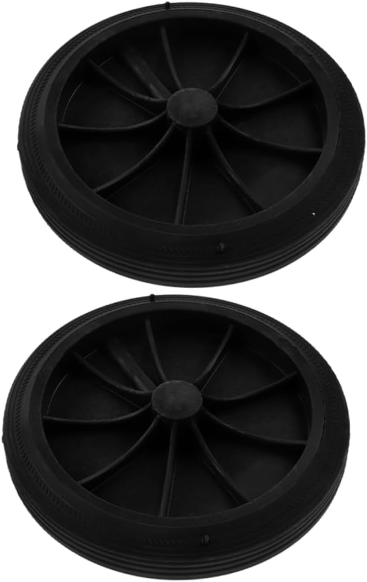 DECHOUS 2pcs Outdoor Trash Can Wheel Replacement for Garbage Bins Solid Easy to Install Wastebasket Pulley Wheels for Home Public Use