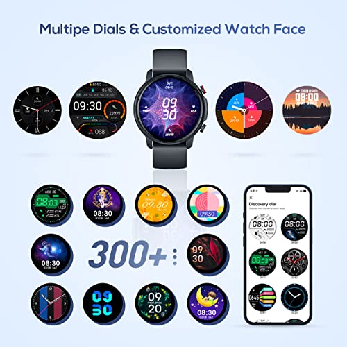 Smartwatch-Reloj-Inteligente-Hombre-Impermeable-IP68-Pulsera-Actividad-Inteligente-con-Pulsometro-Caloria-Monitor-de-Sueno-Podometro-de-Actividad-132-Reloj-Deportivo-Hombre-para-Android-y-iOS