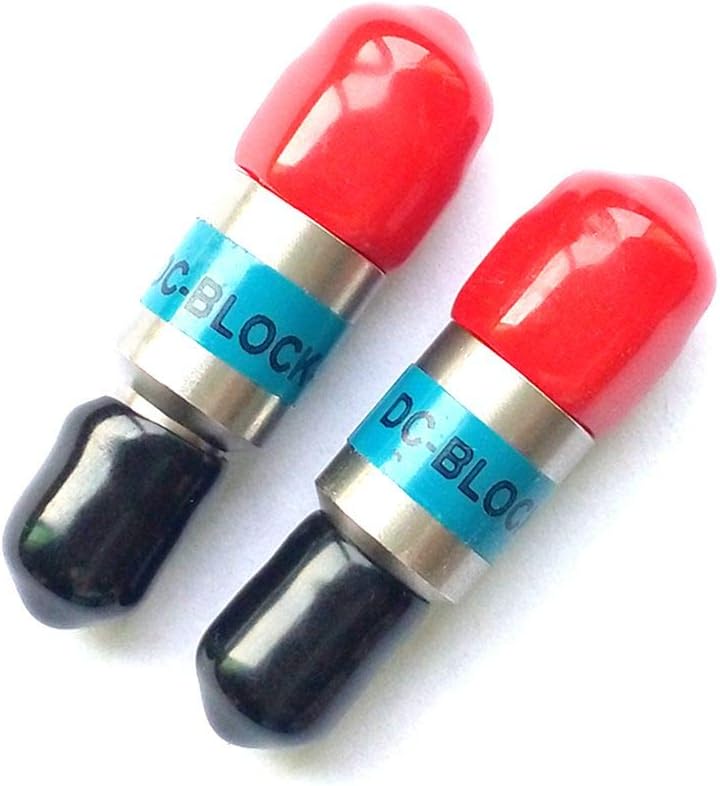 BECEN 2piece 2W SMA DC-Block DC to 6 GHz 50 Ohm