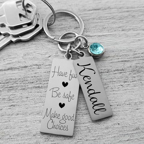 Sweet 16 Keychain, Teenage Girl Gift, Personalized Sweet 16 Keychain Birthday Gift, Stainless Steel Key Chain, Sweet 16th Birthday Gifts2