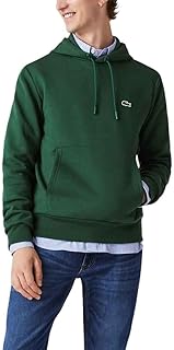 سويت شيرت كلاسيك من الصوف الناعم بغطاء للرأس للرجال من لاكوست