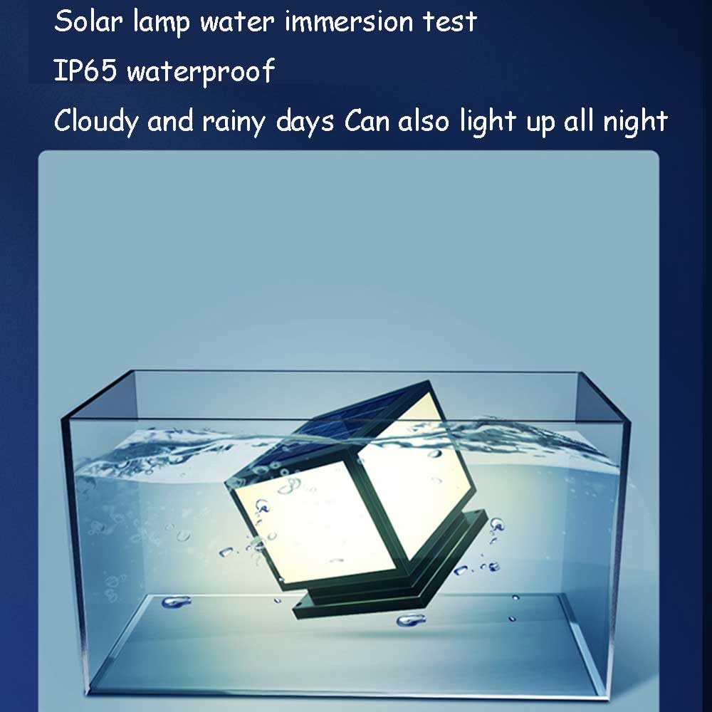 Luci a Colonna solari a LED per Esterni,Impermeabili,quadrate,di Grandi Dimensioni,Nere,con Telecomando,Ideali per Illuminazione di Giardini e paesaggi.