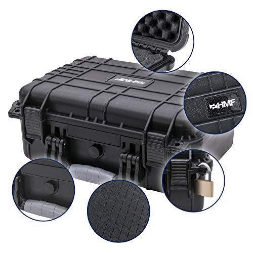 HMF ODK100 Outdoor-Fotokoffer, Transportkoffer mit Rasterschaumstoff | 41 x 32 x 17,5 cm – Bild 7