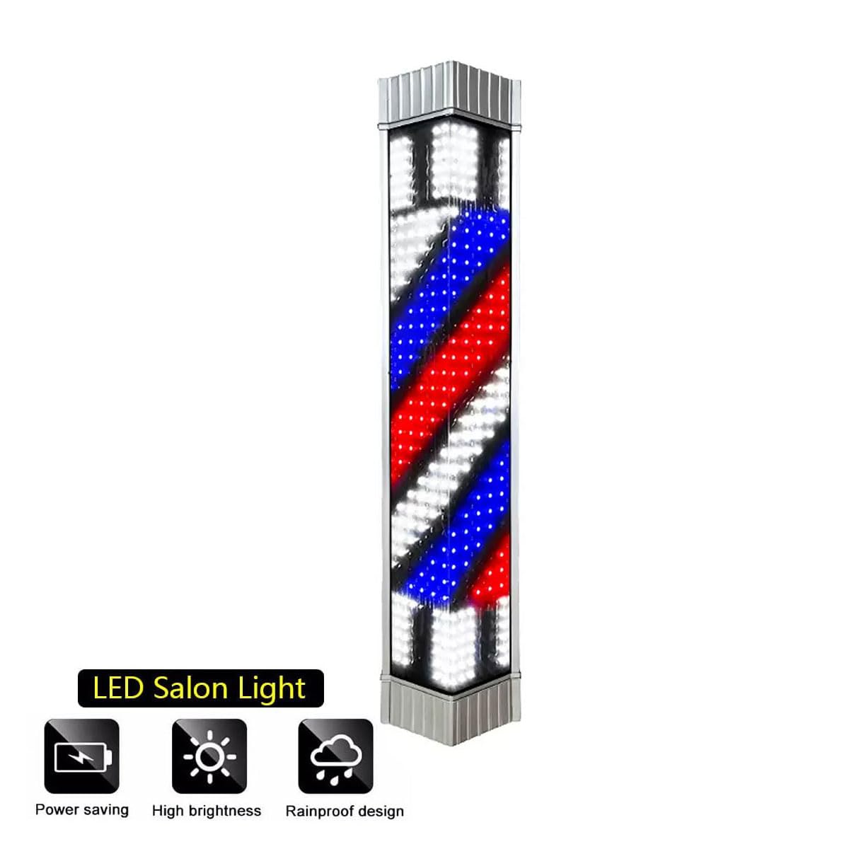 Letrero Luminoso Giratorio para barbería, Resistente al Agua, para barbería Abierta, decoración de Pared de bajo Consumo.