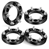 EVIL ENERGY 6x5.5 Wheel Spacers 1 inch Compatible for Tacoma 1995-2022, 6x139.7 mm 6 Lugs 108 mm Hub Bore M12x1.5 Studs Black, Not Hubcentric
