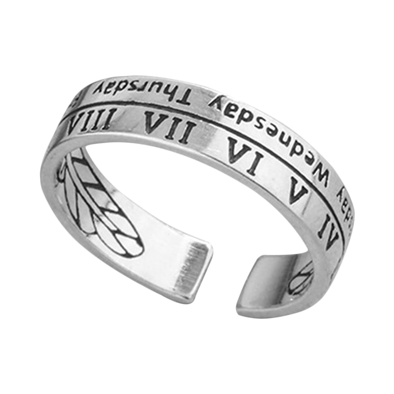 GALPADA Vintage Roman Numerals Open for Women Jewelry Comfortable Fit for Daily Wear for Friends and Special Occasions