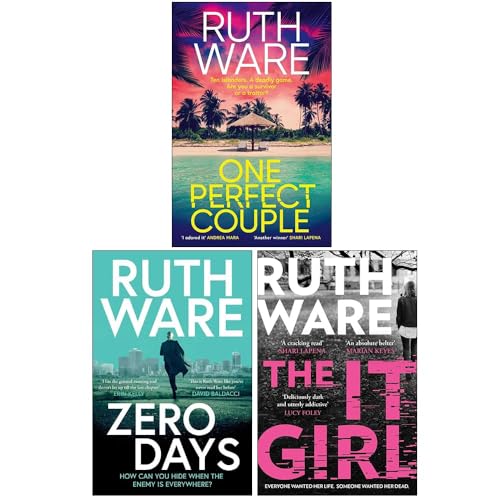 Ruth Ware 3 Books Collection Set (One Perfect Couple, Zero Days & The It Girl)