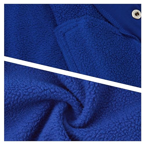 Image of Volunboy Kids Baseball Jacket Varsity Letterman Coat Fall Winter Fleece Bomber Vintage Outerwear