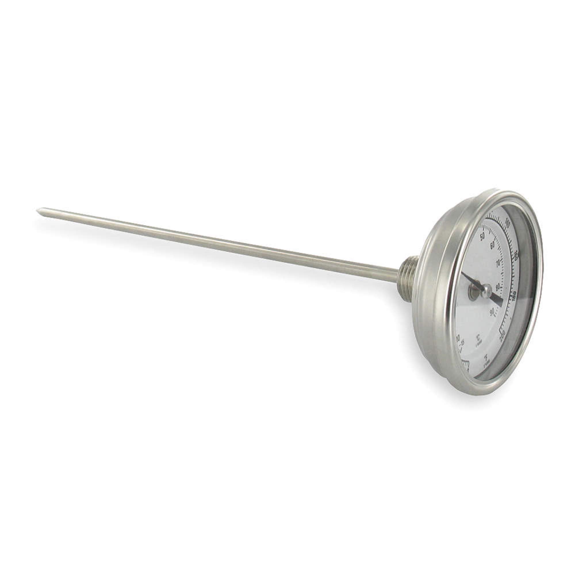 Dwyer Instruments - BTLRN360101 - Bimetal Thermom, 3 In Dial, 0 to 200F