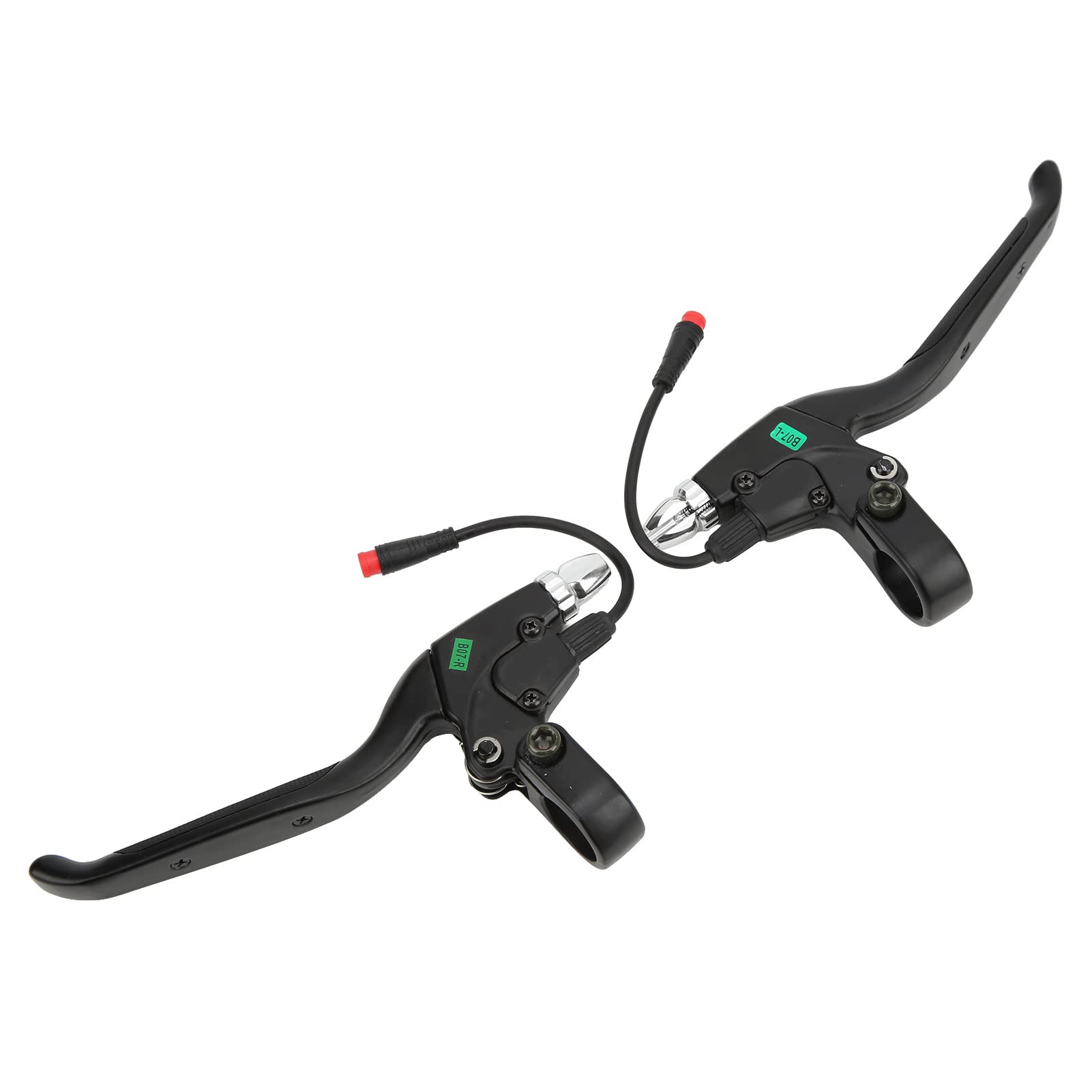 Tbest Maniglia del freno destra per bici elettrica, freni elettrici, 1 paio di leve del freno per scooter elettrico sinistro destro con connettore a 2 pin per scooter elettrico a 2 ruote