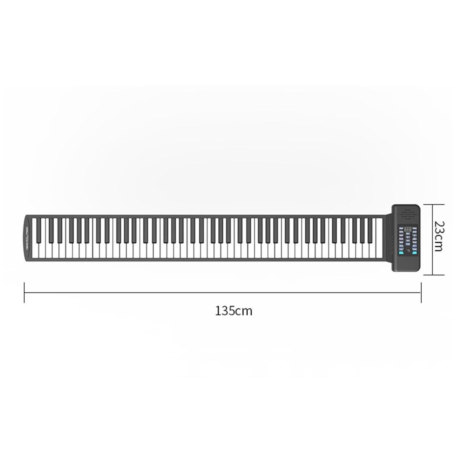 Tastiera Digitale Per Principianti Pianoforte Elettronico Pieghevole A 88 Tasti Arrotolato A Mano Con Tastiera Morbida Ispessita Strumento Portatile Per Principianti(EU)
