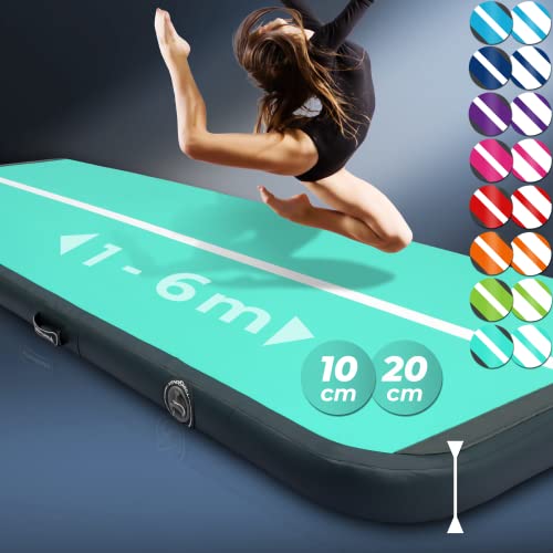 VENDOMNIA Airtrack Matte, 10/20cm hohe aufblasbare Gymnastikmatte...