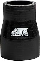 Vista 1 de ID 2.25" a 2.75", Longitud 3" Manguera Acopladora Recta Reductora de Silicona, Tubo Reductor de Admisión Universal Reforzado de 4 Capas Intercooler
