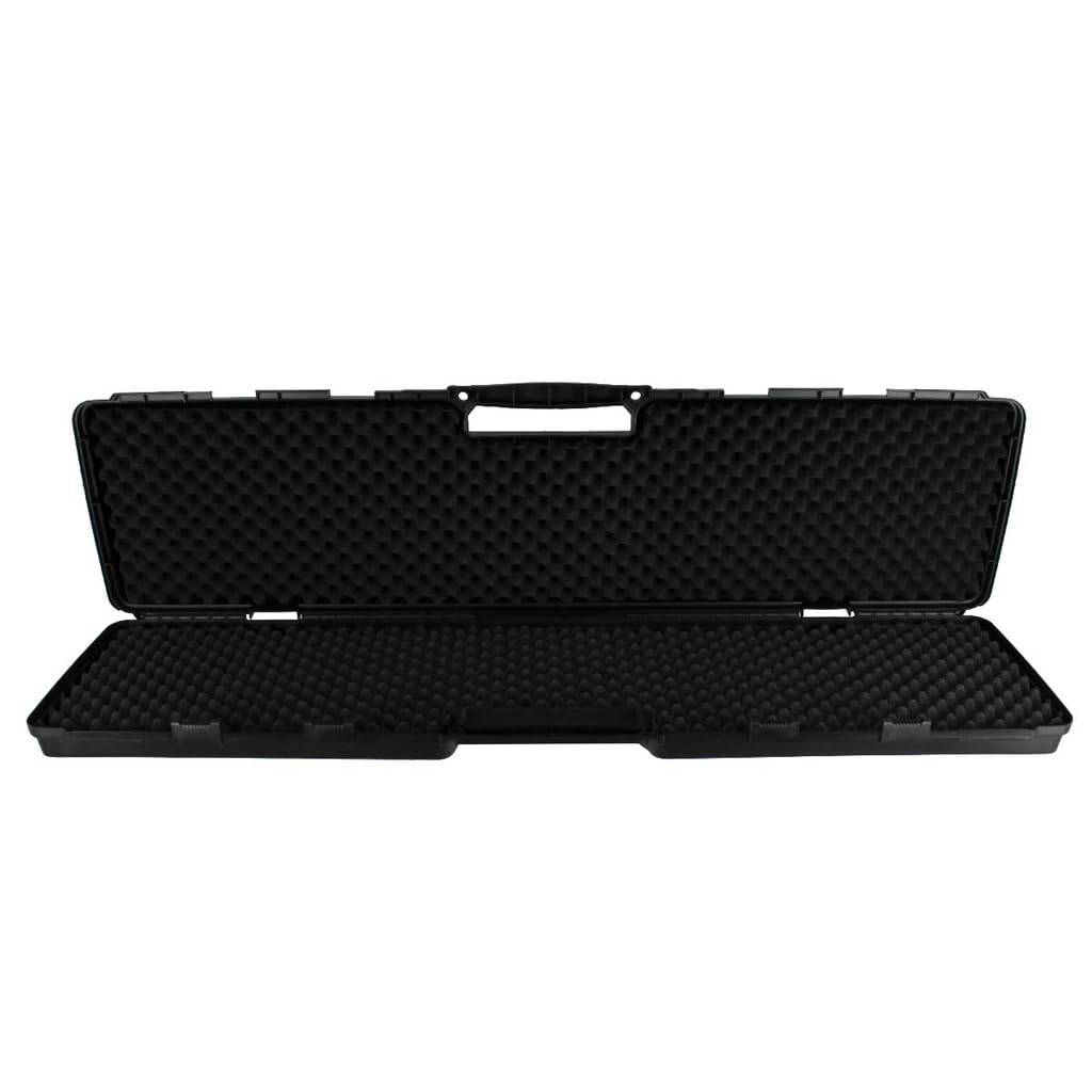 Genérico Maleta Rígida para Fusil, 120 cm, Interior de Espuma, Negro, para Rifles de Airsoft, Paintball y Aire comprido. Corsair de Corso