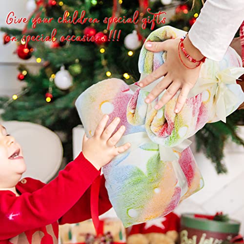 Gdindff AP-07 Kids Blanket Glow In The Dark Blanket Rainbow Fleece Throw Blanket Stars Blanket Kids Glow In The Dark Blankets thumb #6
