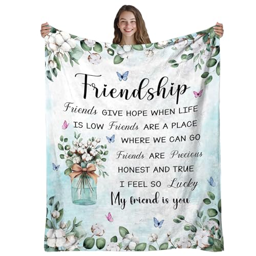 Friendship Gifts for Women Bestie BFF Soul Sister, Best Friend Blanket, Graduation Birthday Wedding...