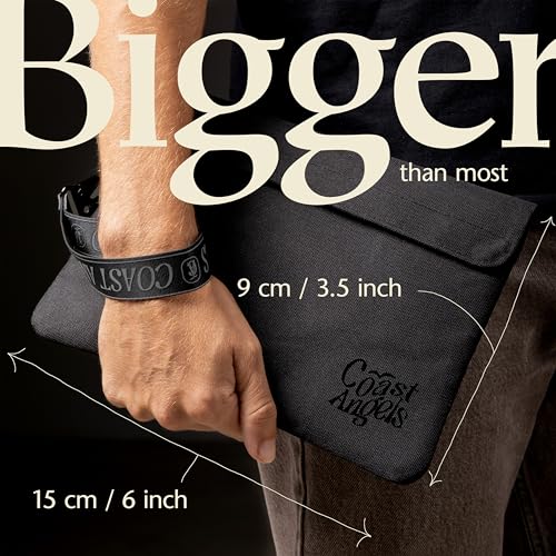 COAST ANGELS Große Geruchsdichte Tasche – Geruchsdichter Beutel mit Aktivkohle-Futter für den Alltag, Reisen und als Geschenk